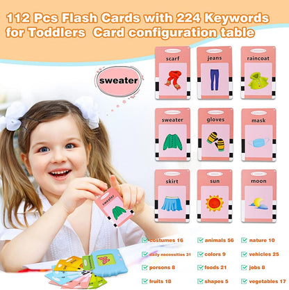 Talking Flash Cards Learning Toy For 1 - 6 Years Old